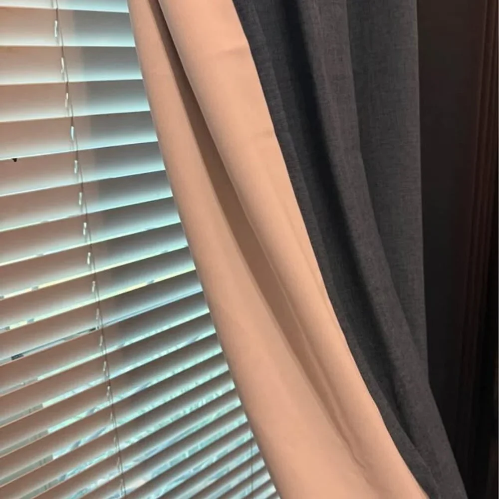 West Elm 48W x 108L TEAL 100% Polyester BLACKOUT Drapes. Set of 2